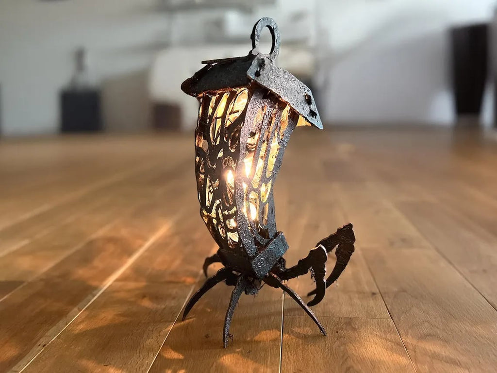 Lantern Spider Gothic Halloween Lamp