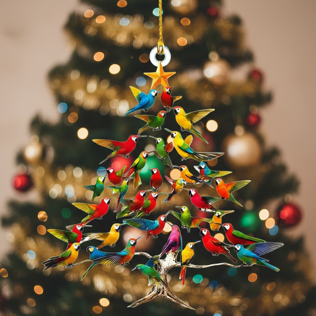 ✨🐦 Hummingbird Holiday Ornament – Nature’s Beauty in Your Home 🎄ROSOPLTM