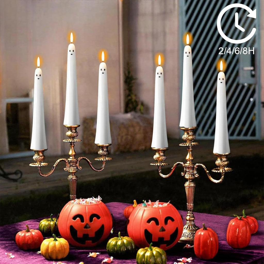 ?50K+ SOLD! Almost Gone ?Ghost Flameless Taper Candles with Remote and Timer