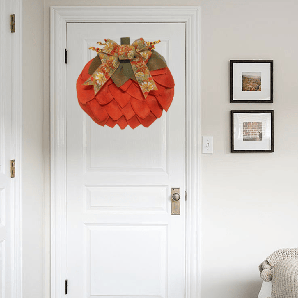 🔥 🍁Handmade Fall Pumpkin Wreath🎃