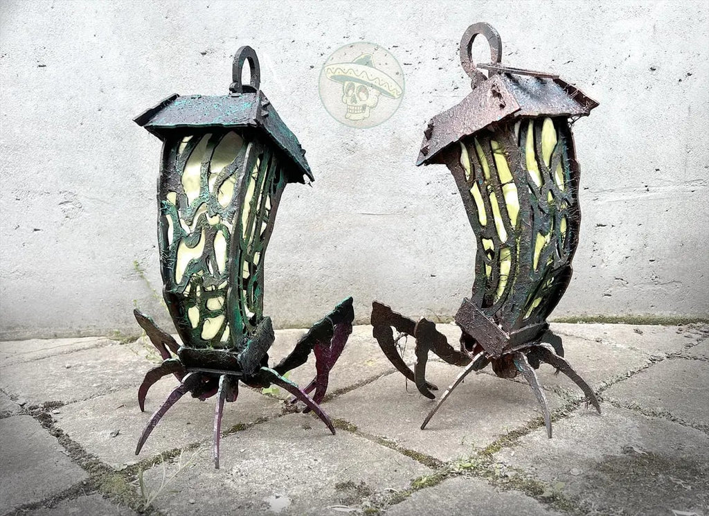 Lantern Spider Gothic Halloween Lamp