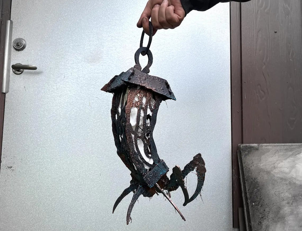 Lantern Spider Gothic Halloween Lamp