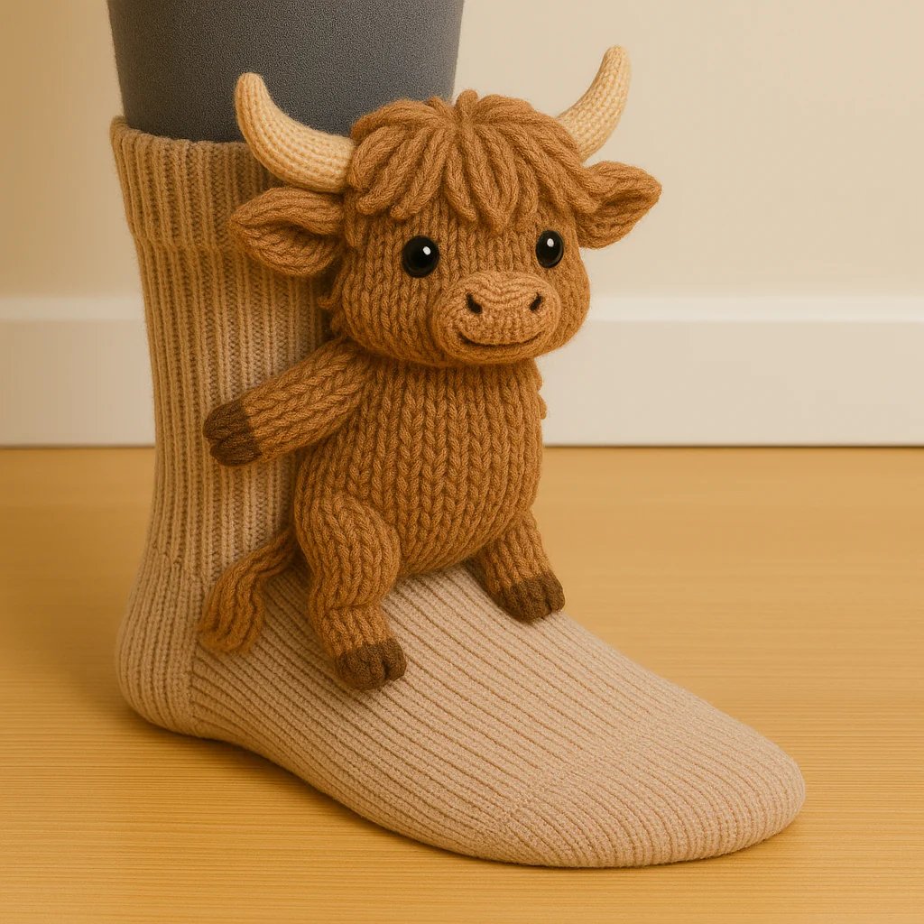 🎁 Last Day 50% OFF – Cosy 3D Knit Animal Socks, Cute & Comfy for You or a Lovely Gift 💝