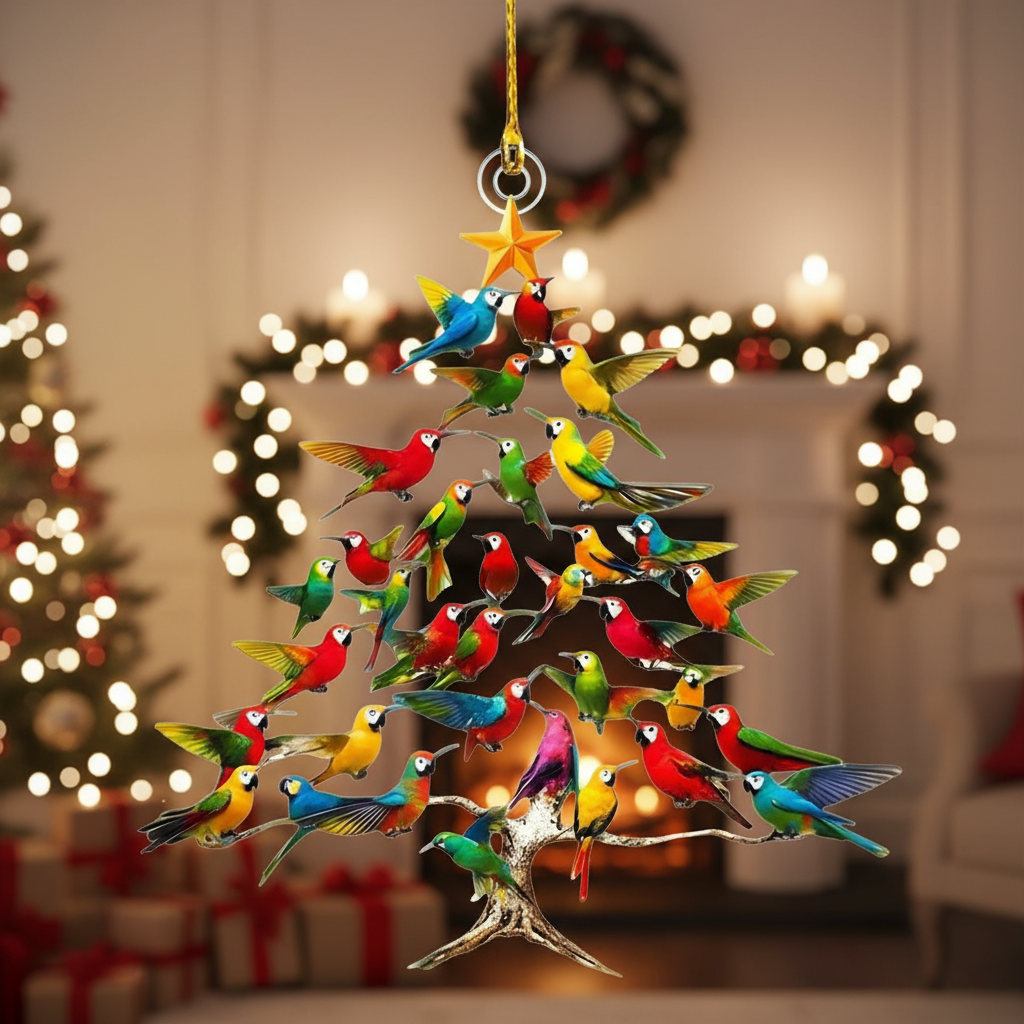 ✨🐦 Hummingbird Holiday Ornament – Nature’s Beauty in Your Home 🎄ROSOPLTM