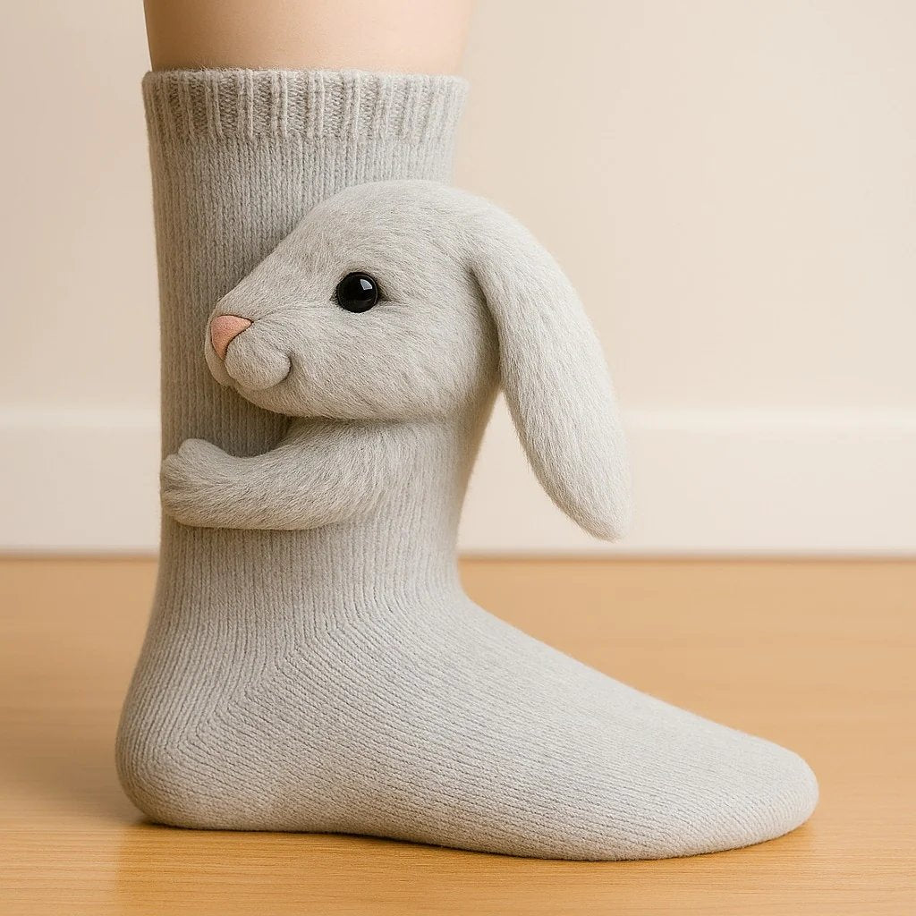 🎁 Last Day 50% OFF – Cosy 3D Knit Animal Socks, Cute & Comfy for You or a Lovely Gift 💝