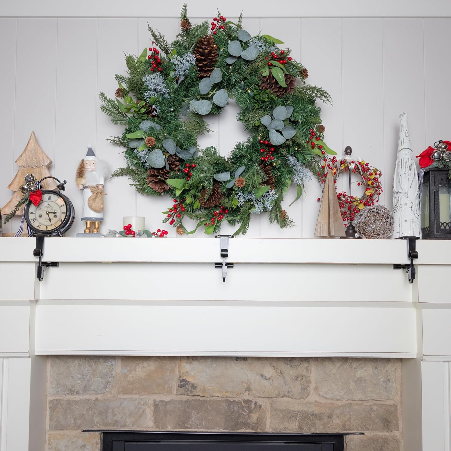 ✨Fireplace Stocking and Garland Hanger