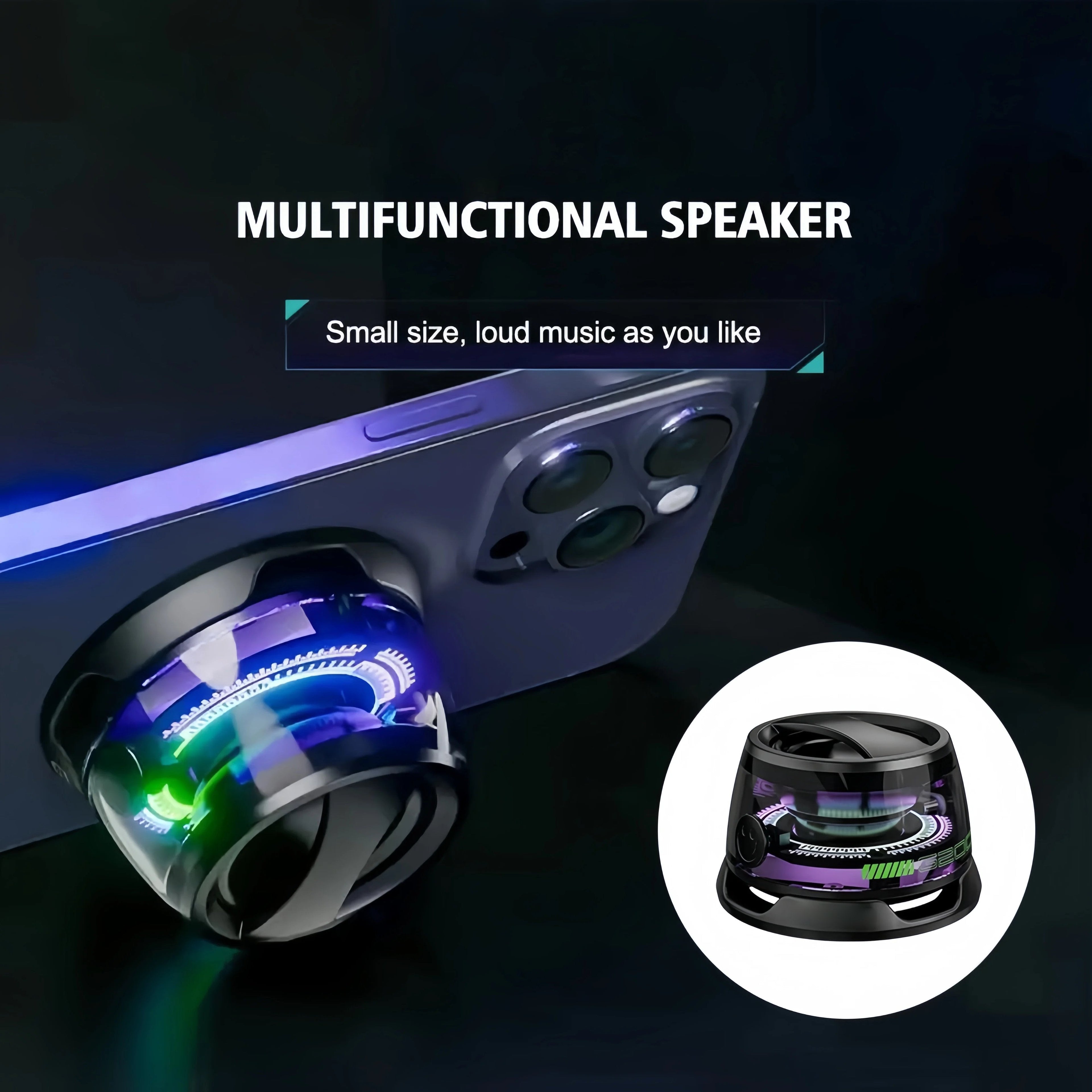🌞Last 12 Hours 49% OFF🔥Multifunctional magnetic Bluetooth speaker