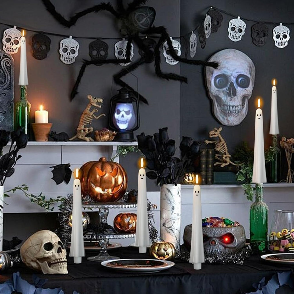 ?50K+ SOLD! Almost Gone ?Ghost Flameless Taper Candles with Remote and Timer