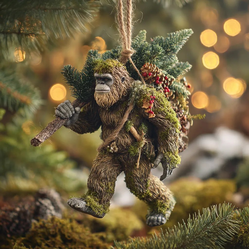 🎄👣Last Day 49% OFF - 2026 Wildlife Wonders CollectionTM  Bigfoot Ornament(3D)🌟