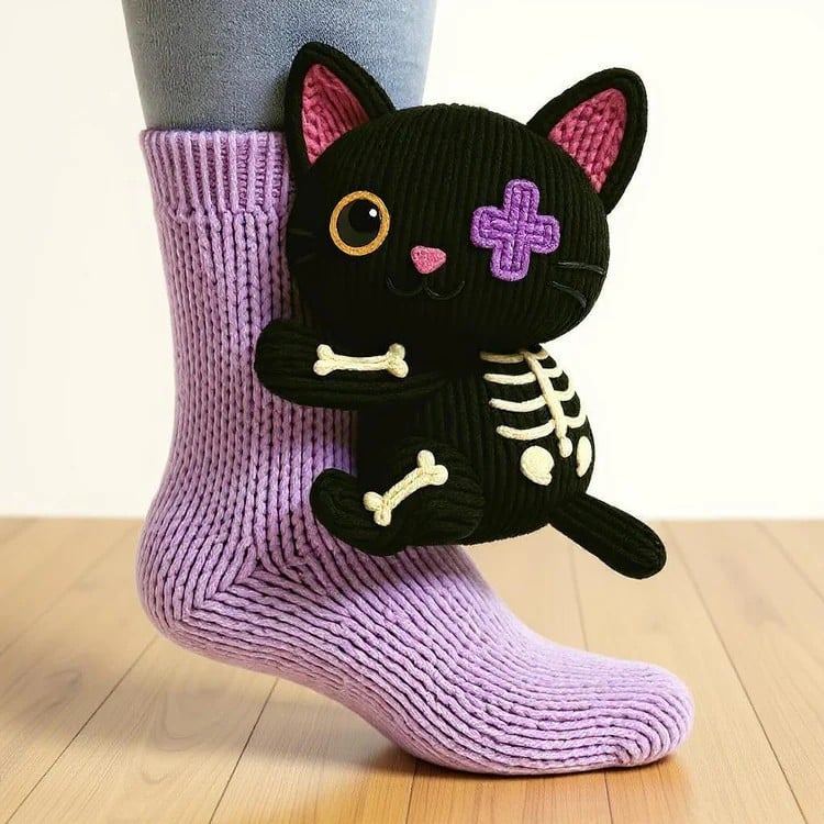🎁 Last Day 50% OFF – Cosy 3D Knit Animal Socks, Cute & Comfy for You or a Lovely Gift 💝