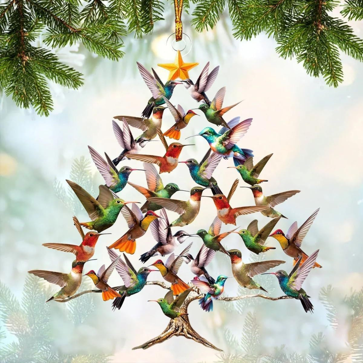 ✨🐦 Hummingbird Holiday Ornament – Nature’s Beauty in Your Home 🎄ROSOPLTM